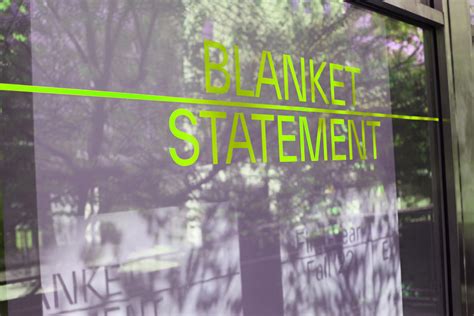 Blanket Statement, Yale School of Art - Fonts In Use