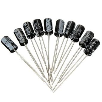 GENERIC 100pcs 0.1uF-100uF 10V-50V 10Value Electrolytic Capacitor ...