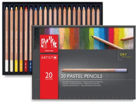 htconline.in| Caran d’Ache Artist Pastel Pencils - Set of 20 (Dry Pastel)