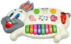 MAA INTERPRISE Plastic Musical Rabbit Piano Toy with Flashing Light and ...
