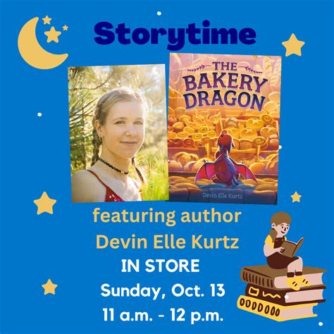 Storytime! Devin Elle Kurtz's THE BAKERY DRAGON | Chevalier's Books