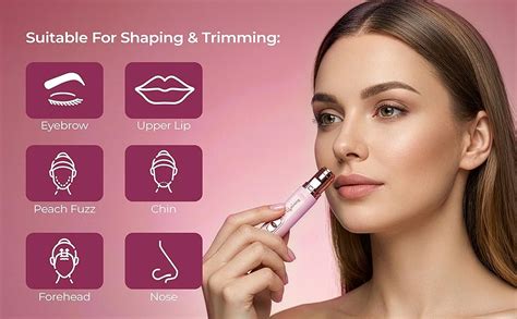 Lifelong 2in1 Face & Eyebrow Trimmer for Woman |Painless Portable ...