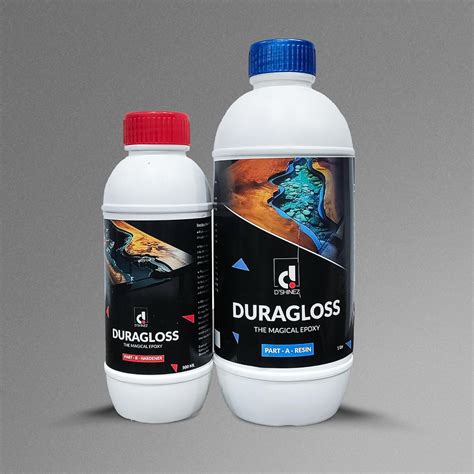 D'Shinez DURAGLOSS THE MAGICAL EPOXY1500 ML (Indoor Only) UV-Resistant ...