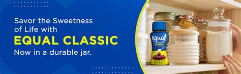 Equal® Classic Jar (100g) | Zero Calorie Sweetener | No Aspartame ...