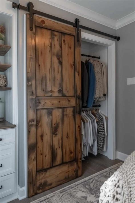 30 Barn Door Closet Ideas for a Rustic, Space-Saving Accent