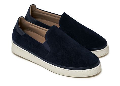 Navy Blue Slip-On Sneakers for Men