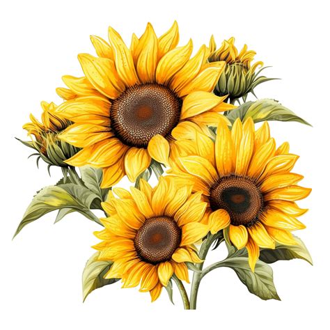 Sunflower Clip Art Pretty Clawbert Cute Kawaii Cartoon Sunflower
