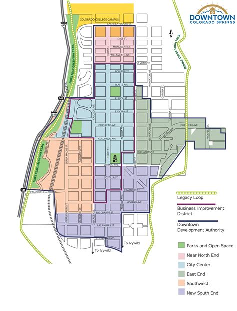 Map Of Downtown Colorado Springs See How Much Colorado Springs Has