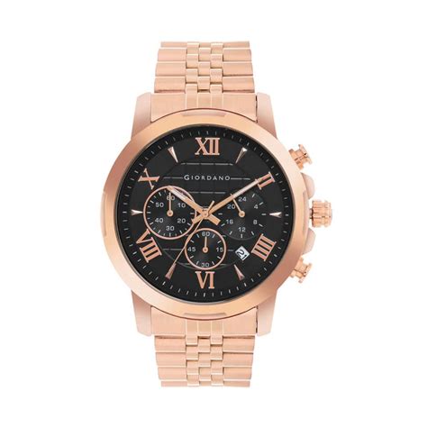 Buy Giordano Quartz 43 mm Black Dial Metal Analog Watch for Men - GZ ...