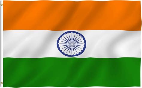 Buy Anley Fly Breeze 3x5 Foot India Flag - Vivid Color and Fade Proof ...