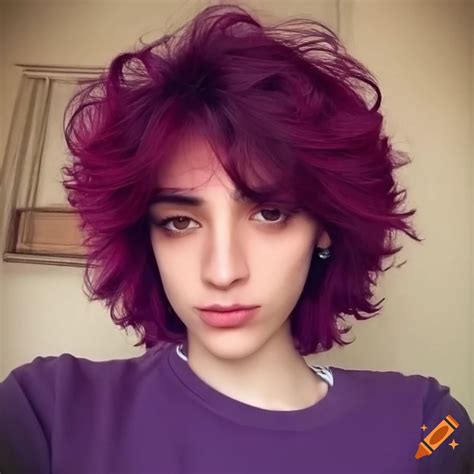 Dark Red Purple Hair