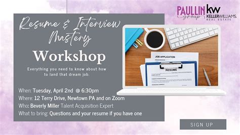 Resume & Interview Mastery Workshop, 12 Terry Dr, Newtown, 2 April 2024 ...
