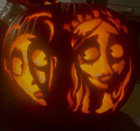 Image result for Corpse Bride Carving On Pumpkin Tutorial