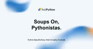 Image result for Python BeautifulSoup Web Scraping Example