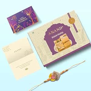 ANAND Sweets Raksha Bandhan/Rakhi Mithai Gift box | Soan Papdi (250g ...