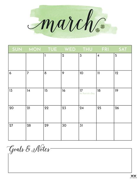 March 2022 Calendars - 15 FREE Printables | Printabulls