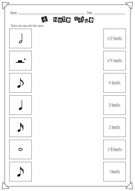 13 Music Notes Worksheets | Music theory worksheets, Basic music theory ...