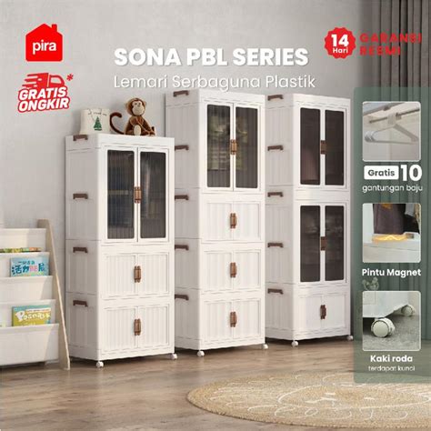 Promo PIRA - SONA PBL SERIES Lemari Pakaian Plastik / Lemari Baju ...