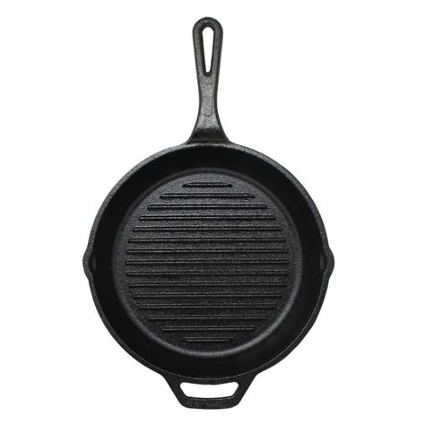 Cast Iron Frying Pan Griddle Frying Pan Skillet Pan Grill Fry Cooking ...