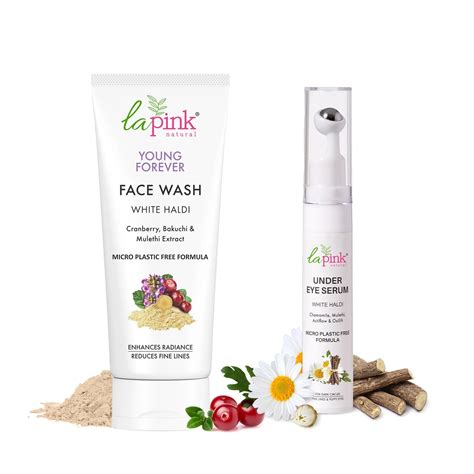 Young Forever Face Wash & Eye Serum Combo – La Pink