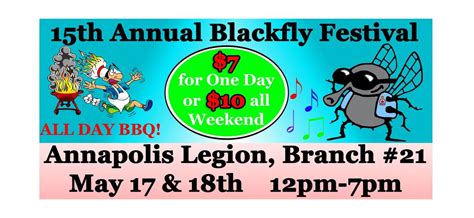 15th Annual Blackfly Music Festival, Annapolis Legion, Annapolis Royal ...