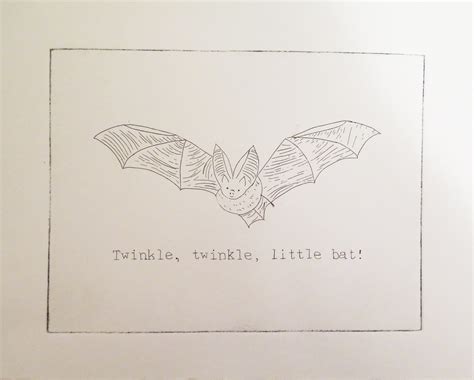 Copper Plate Etching, Twinkle, twinkle Little Bat!