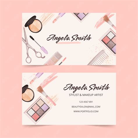 Makeup Artist Business Cards 的图像结果
