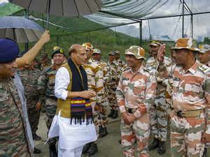 india china border: Rajnath Singh visits forward areas in Arunachal ...