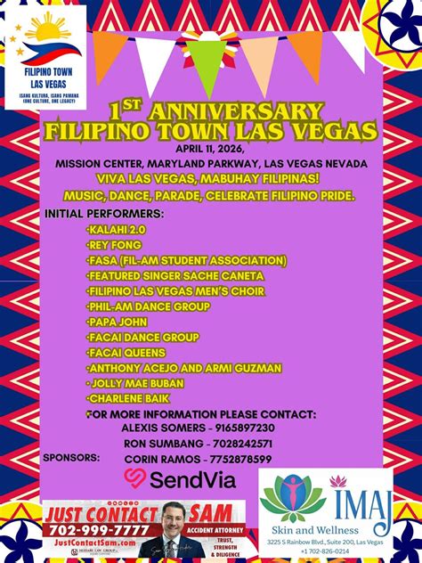First Year Anniversary Celebration of Filipino Town Las Vegas, 1350 E ...