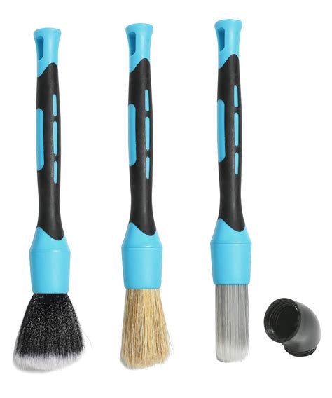 Zlirfy 3pcs Car Detailing Brush Set Auto Detail Brush Kit | Desertcart ...