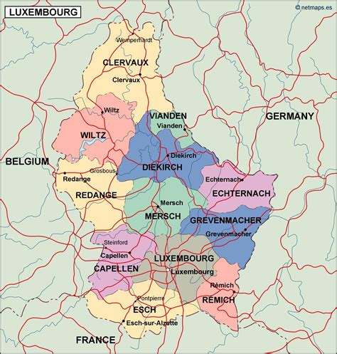 Luxembourg Country Map What Is The Capital Of Luxembourg? | Mappr