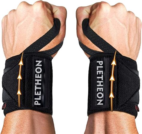 PLETHEON Cotton Wrist Supporter for Gym Wrist Band with Thumb Loop ...
