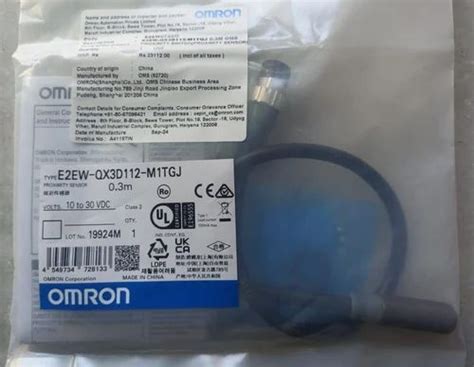 Omron Metal Face Proximity Sensor - E2EW-QX2D18-M1TGJ-EF 0.3M Omron ...