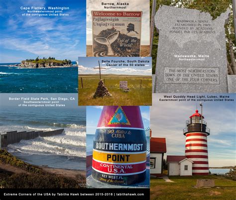 Extreme & Interesting Geographical Points of the USA & Canada ...