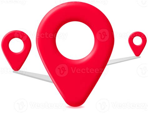 3D Map Pin PNG File 的图像结果