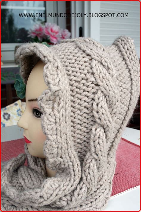 Image result for Tutorialesbufanda Con Capucha Tejidos a Chrochet