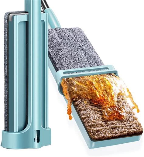 Flat Mop Microfiber Magic Mop for Floor Cleaning Hands Free Squeeze Mop ...