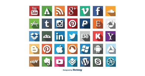 20+ Free Social Media Icon Sets - GraphBerry Blog