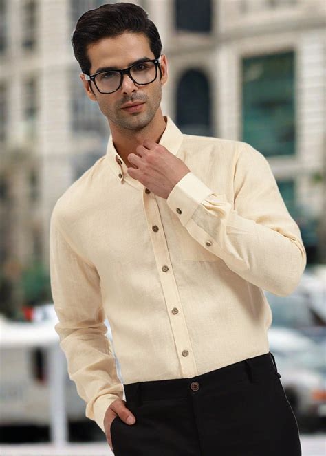 Shop Sky Blue Linen Shirt for Men Online In India – Linen Trail