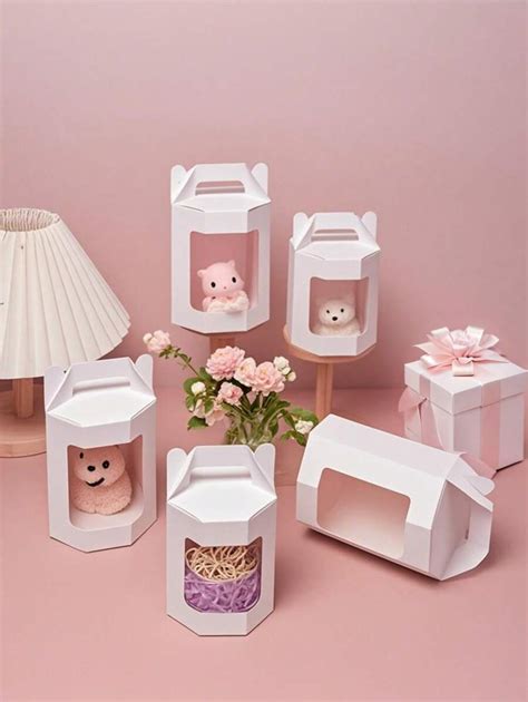 6/12pcs Gift Boxes, Handheld Octagonal Paperboard Boxes With ...