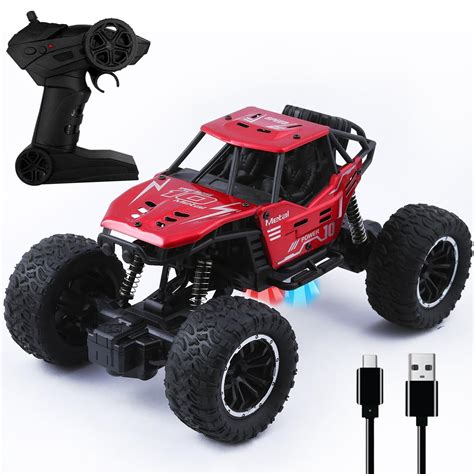 Rock Crawler Monster Truck Remote Control Car Toy (Red) – Wembley Toys