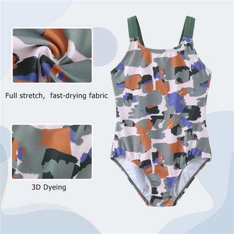 Buy Girls One Piece Swimsuits Halter Bathing Suits Summer Swimwear 3-16 ...
