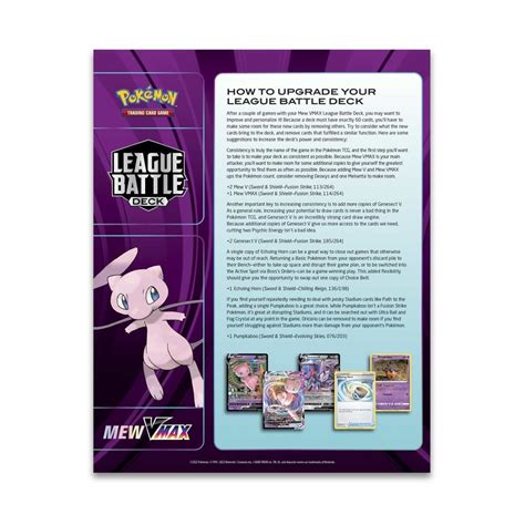 Pokémon TCG: Mew VMAX League Battle Deck | Pokémon Center Official Site