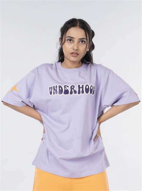 Space Illusion – Lavender Unisex Oversized T Shirt – UnderHood