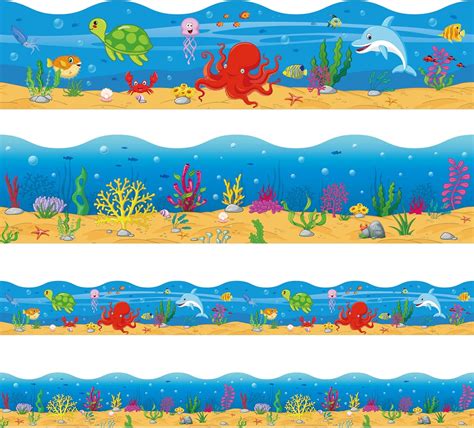 Buy 78ft Under The Sea Bulletin Board Borders Ocean Style Bulletin ...