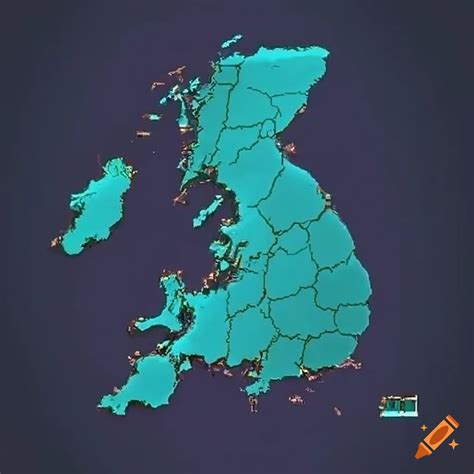 Detailed visualization of 2025 uk census demographic data on Craiyon