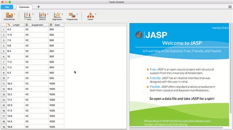Image result for Jasp Adding Data