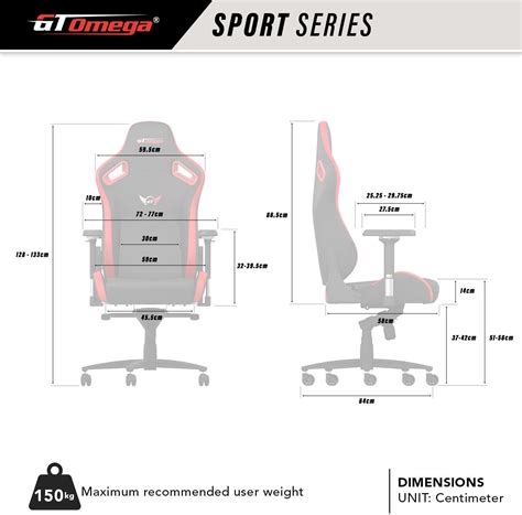 Buy GT OMEGA SPORT Racing Gaming Chair with Lumbar Support - Ergonomic ...