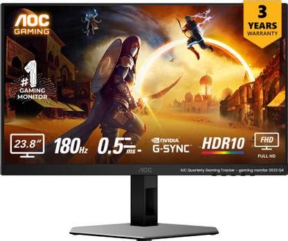 AOC 60.96 cm (24 inch) Full HD LED Backlit IPS Panel Gaming Monitor ...