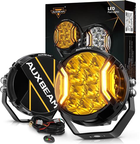 Amazon.com: Auxbeam Side Shooter Fog Light Pods 5 inch 172W, V-Ultra ...